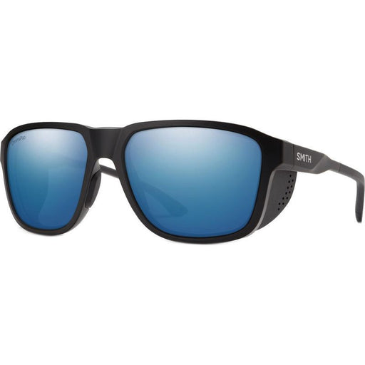 Smith Embark Matte Black With Chromapop Polarised Blue Mirror Lens