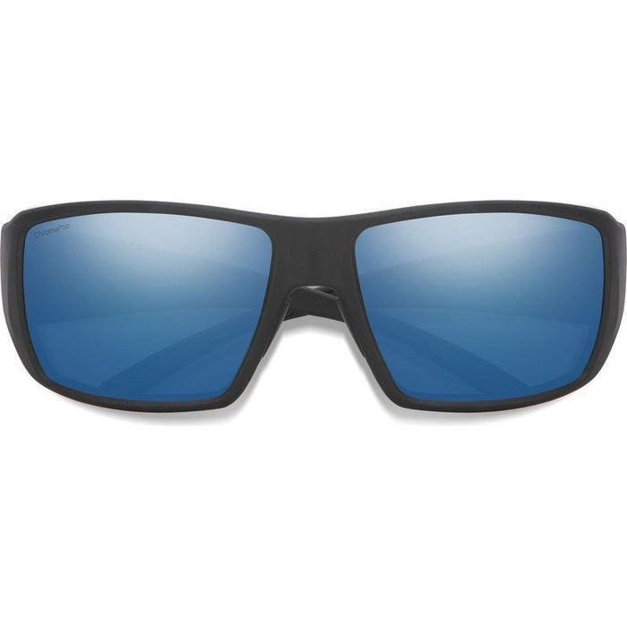 Smith Guides Choice S Matte Black With Chromapop Polarized Glass Blue Mirror Lens