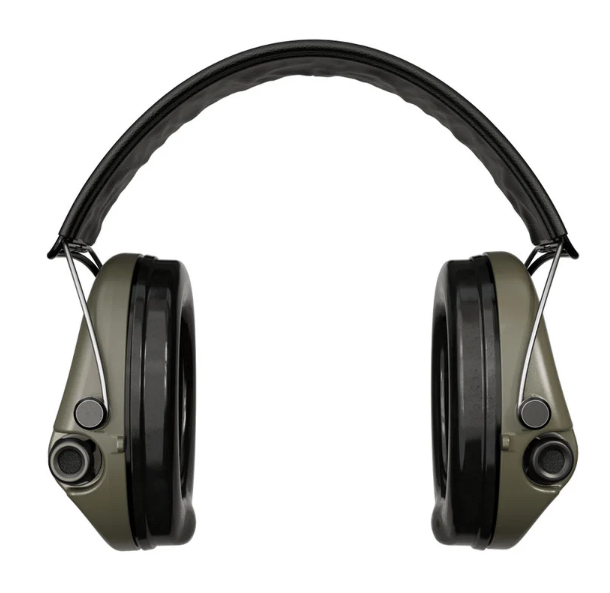 Sordin Supreme Pro-x Leather Headband Green Ear Muffs