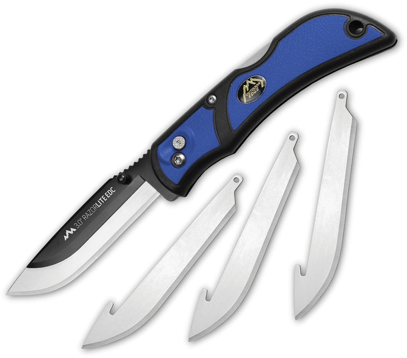 Outdoor Edge Razor-lite Edc + 6 Spare Blades [cl:blue]
