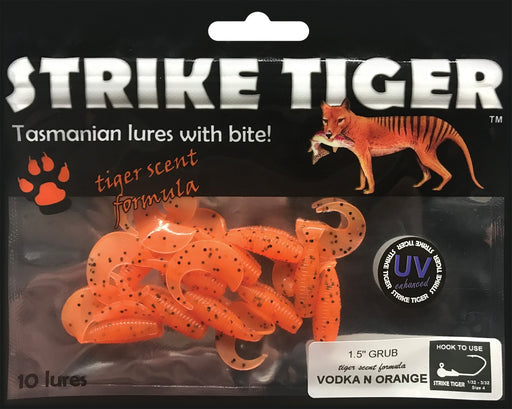 Strike Tiger 1.5" Grub [cl:vodka N Orange]