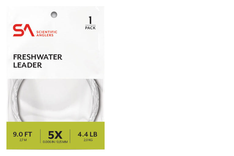 SCIENTIFIC ANGLERS FRESHWATER NYLON LEADERS [Sz:3X Lng:7.5']