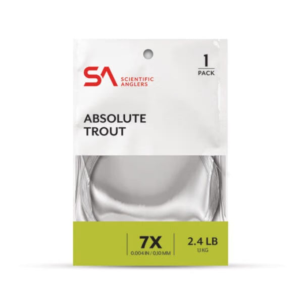 Scientific Anglers Absolute Trout Leader - Single Pack [sz:3x Lng:7.5']