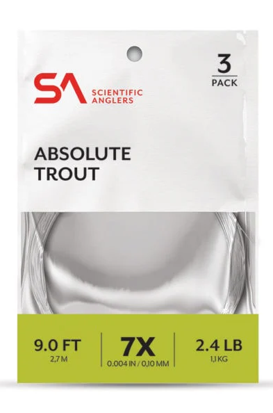 Scientific Anglers Absolute Trout 9' 3 Pack [sz:2x Cl:clear]
