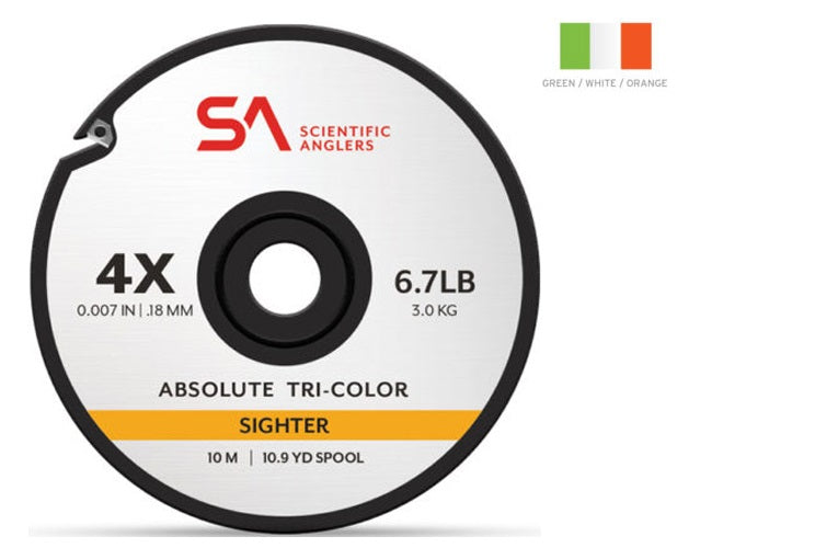 SCIENTIFIC ANGLERS ABSOLUTE TRI-COLOUR SIGHTER - 10 METERS [Sz:2X]
