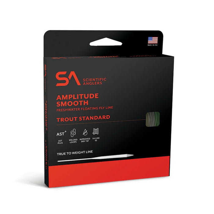 Scientific Anglers Amplitude Smooth Trout Standard - Optic Green/willow/dk Willow - [sz:wf4f]