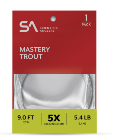 Scientific Anglers Mastery Trout Leader 9' 1-pack [sz:3x]