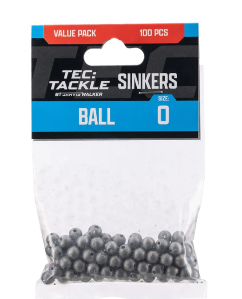 Tec Tackle Ball Sinker [wt:s2 Qty:50pk]