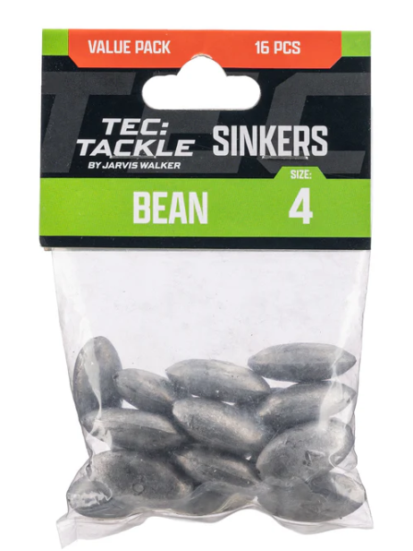 Tec Tackle Bean Sinker [wt:s4 Qty:16pk]