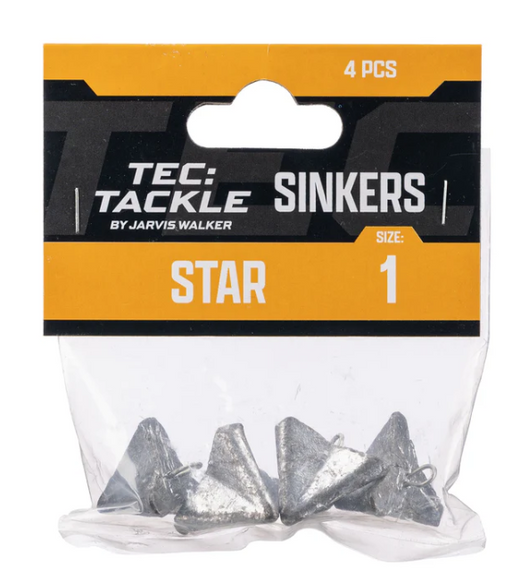 Tec Tackle Star Sinker [wt:s1 Qty:4pk]