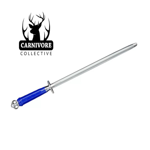 Carnivore Collective 12" Chrome Oval Finecut Sharpening Steel