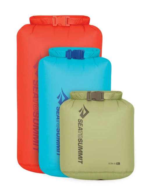 Sea To Summit Ultra-sil Dry Bag Set 3 Piece [cl: Light Green / Light Blue]
