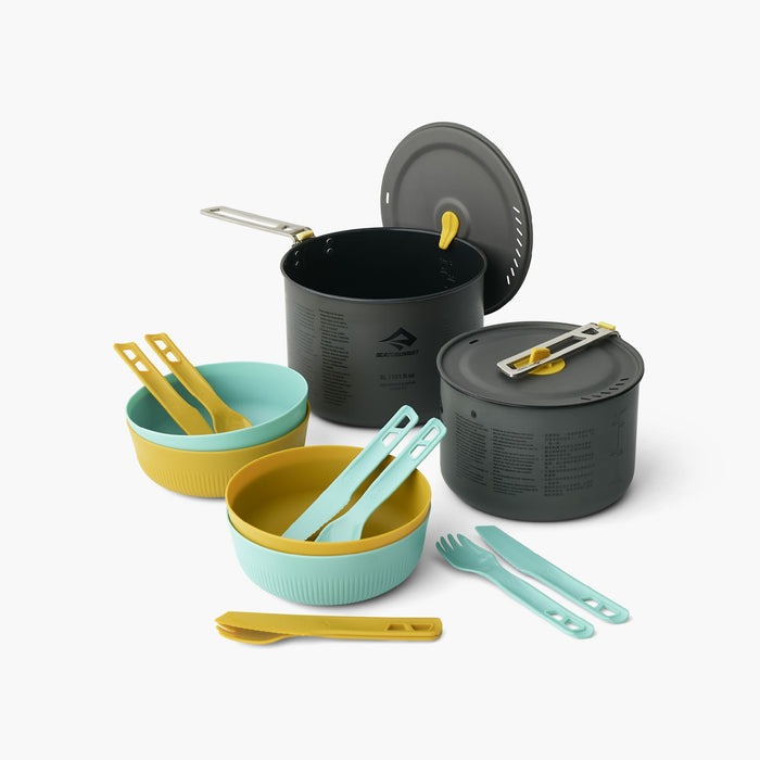 SEA TO SUMMIT Frontier UL Two Pot Cook Set - [4P] [14 Piece]