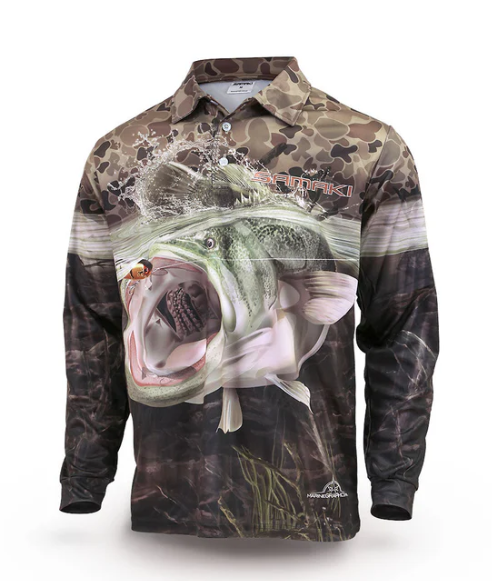 Samaki Camo Cod L/s Shirt Kids [sz:4]