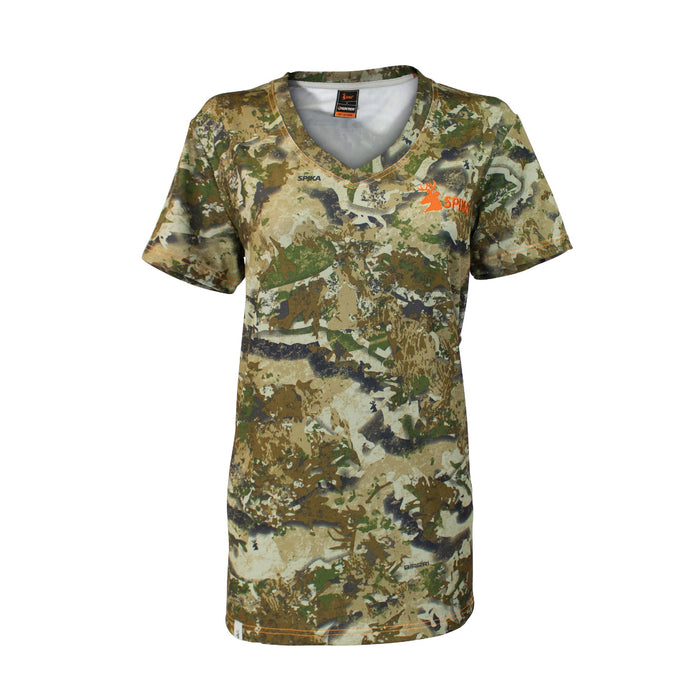 SPIKA TRAIL T-SHIRT - WOMENS - BIARRI CAMO [Sz:2XL]