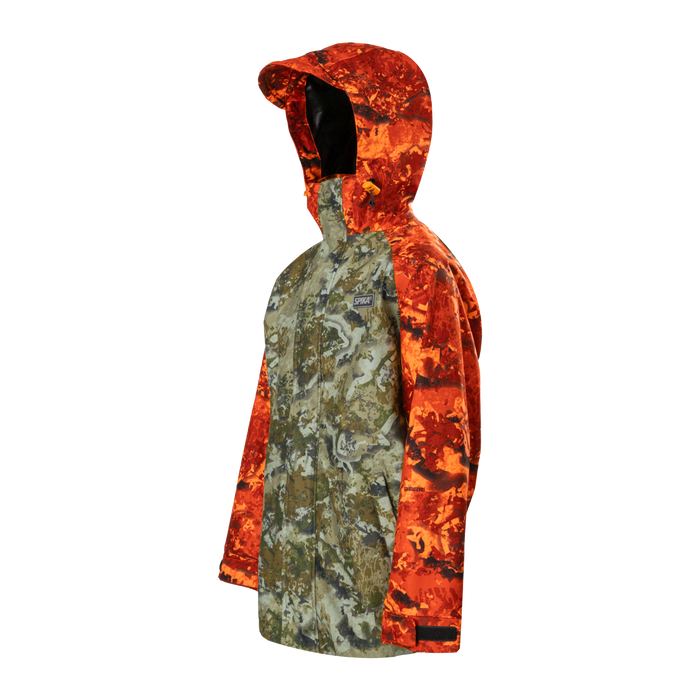 SPIKA VALLEY JACKET - KIDS - BIARRI CAMO/BLAZE [Sz:10]