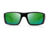 Tonic Rise Sunglasses Matte Black Frame With Green Mirror / Copper Base