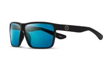 Tonic Maximus Sunglasses Recycle Black Frame With Blue Mirror Lens