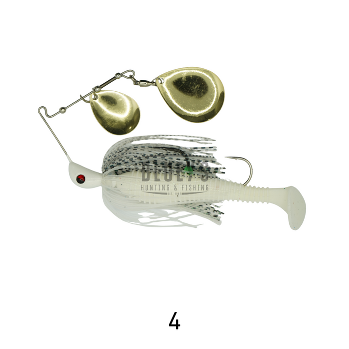 Spinwright 5/8oz Spinnerbait Double Colorado Rigged 4" [cl:4]