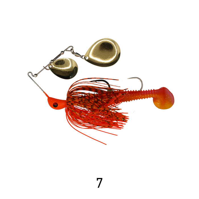 Spinwright 5/8oz Spinnerbait Double Colorado Rigged 4" [cl:7]