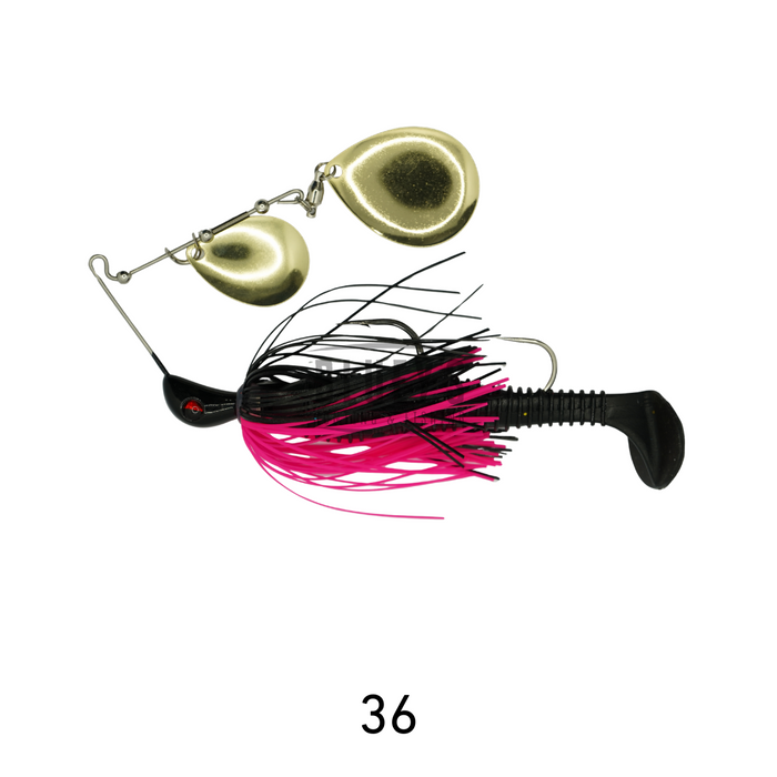 Spinwright 5/8oz Spinnerbait Double Colorado Rigged 4" [cl:36]