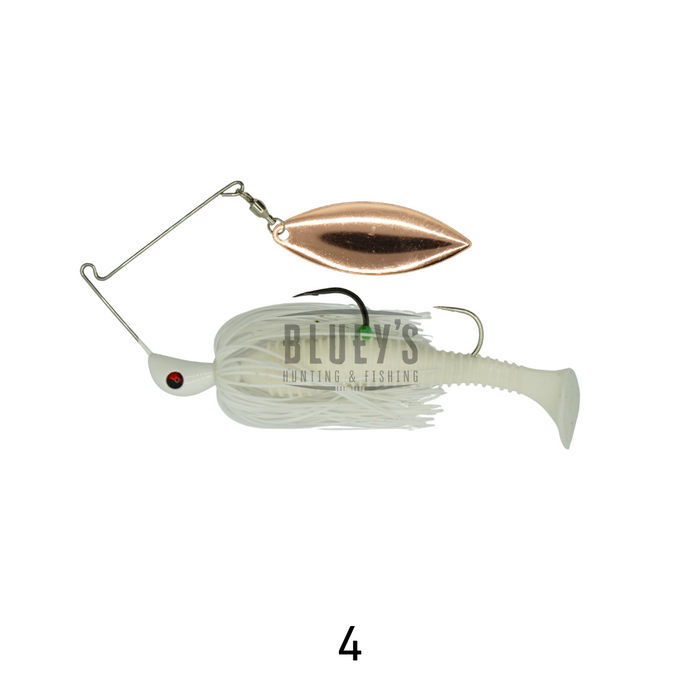 Spinwright 5/8oz Spinnerbait Single Willow Rigged 4" [cl:4]