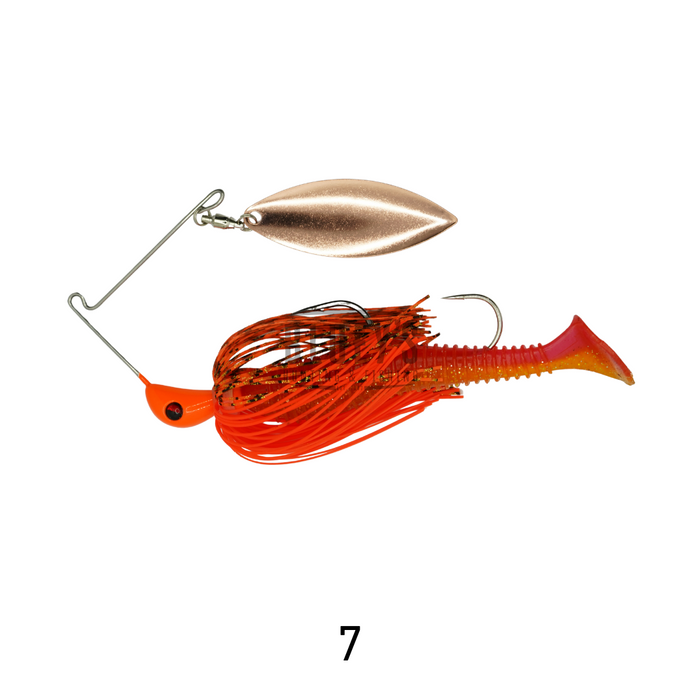 Spinwright 5/8oz Spinnerbait Single Willow Rigged 4" [cl:7]