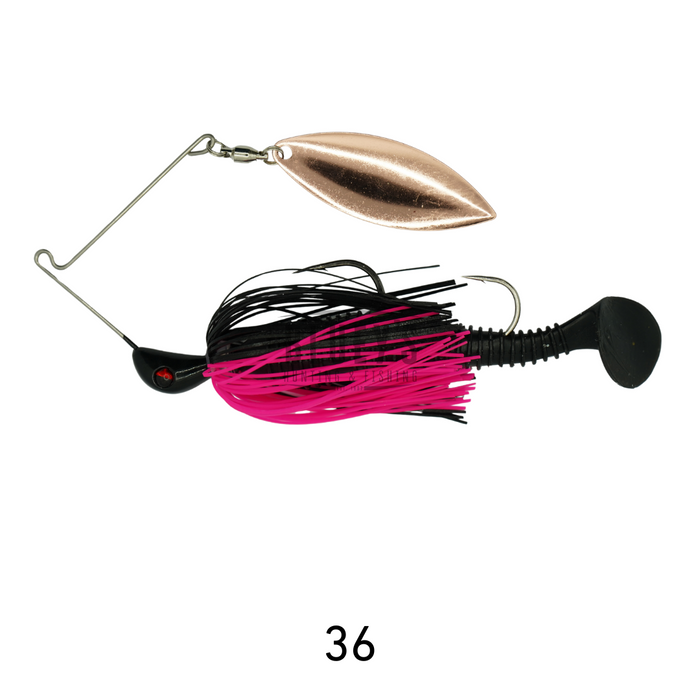 Spinwright 5/8oz Spinnerbait Single Willow Rigged 4" [cl:36]