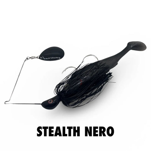 Spinwright 1oz Spinnerbait x IRUKANJI 7" [Cl:STEALTH NERO]