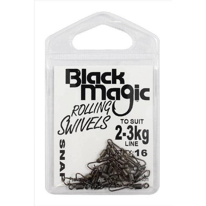 Black Magic Rolling Snap Swivel [wt:2-3 Kg]