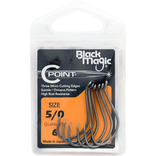 Black Magic C-point Hook Small Pack [sz:01 - 12pcs]