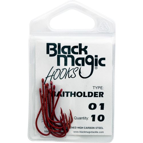 Black Magic Baitholder Hook Small Pack [sz:01 - 10pcs]