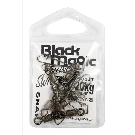 Black Magic Rolling Snap Swivel [wt:20 Kg]