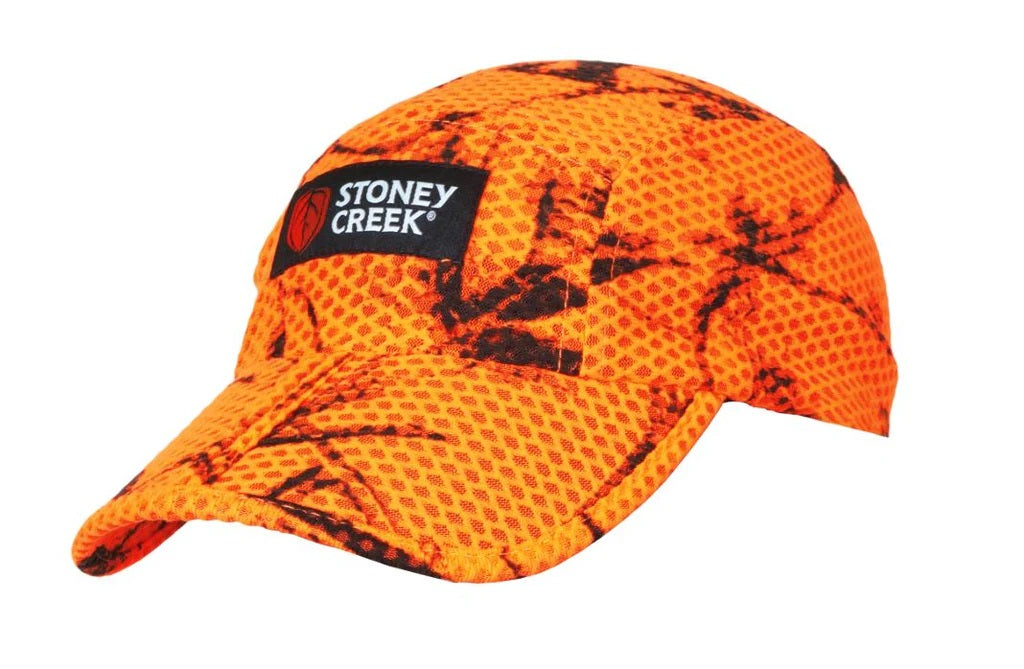STONEY CREEK CAP SPLIT PEAKED AIRMESH CAP [Cl:BLAZE ORANGE]