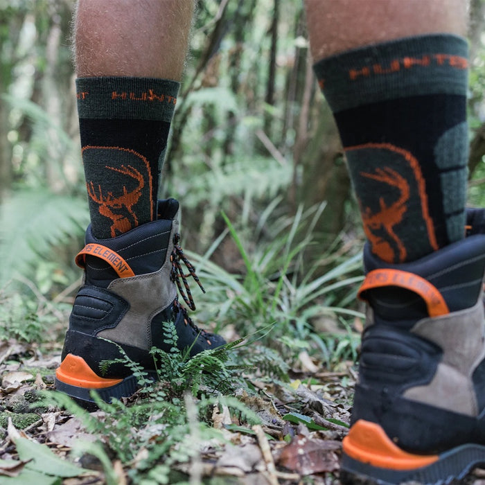 Hunters Element Apex Socks [sz:l/9-11 Cl:forest Green]