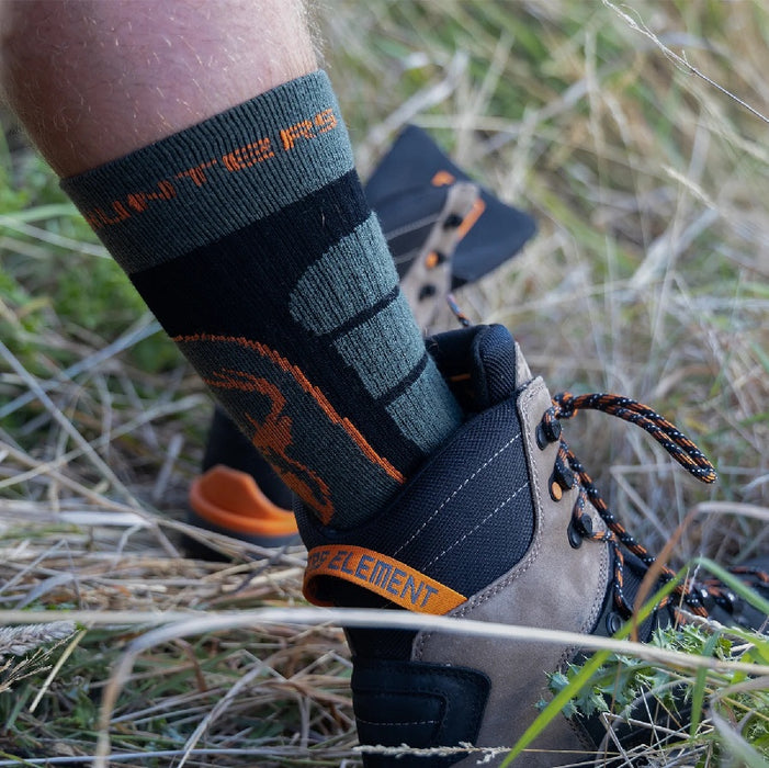 Hunters Element Apex Socks [sz:l/9-11 Cl:forest Green]