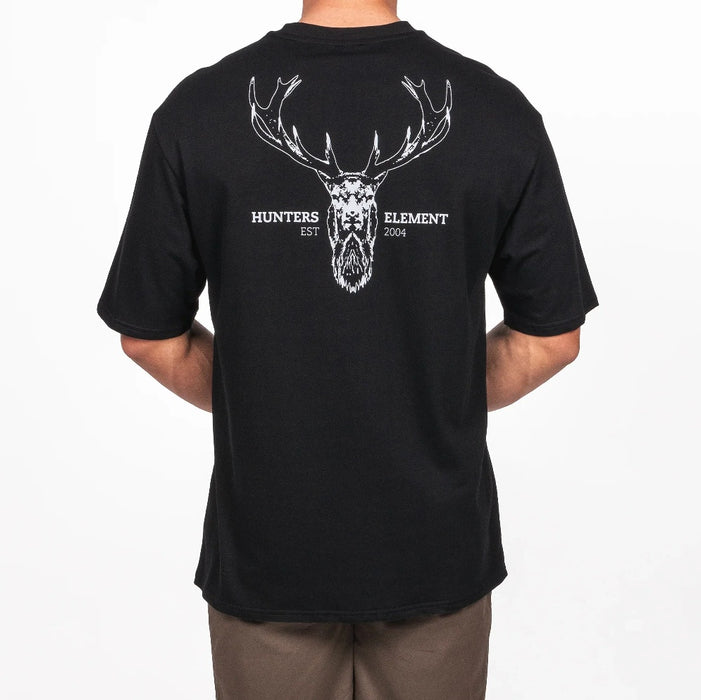 Hunters Element Alpha Stag Tee [sz:s Cl:black]