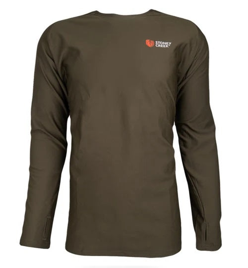 STONEY CREEK ACTIVE CREW TOP L/S [Sz:M Cl:BAYLEAF]