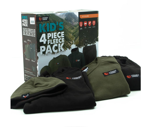 Stoney Creek Kids 4 Piece Fleece Pack [sz:02 Cl:bayleaf/black]