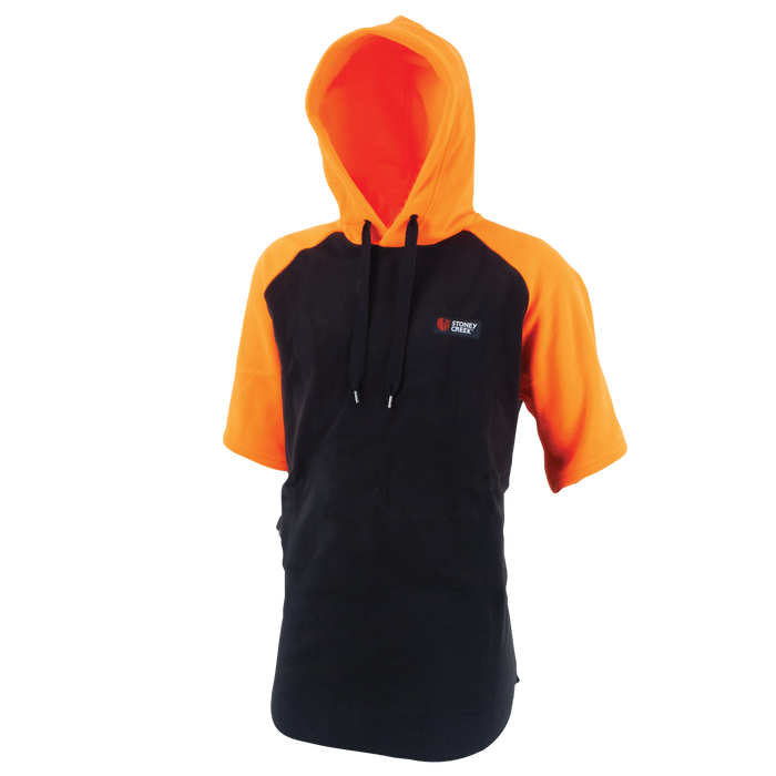 Stoney Creek Mens Hooded Bush Tee [sz:s Cl:black/orange]