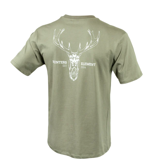 Hunters Element Alpha Stag Tee [sz:2xl Cl:sage]