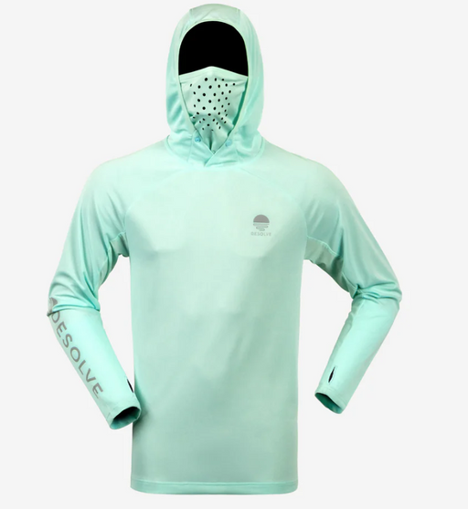 Desolve Helios Hooded Fishing Shirt - Seafoam Green [sz:m]