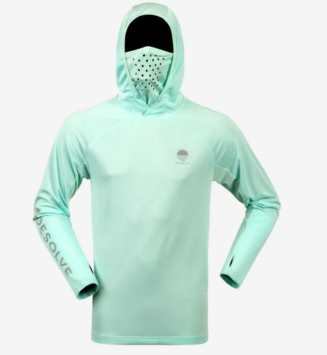 Desolve Helios Hooded Fishing Shirt - Seafoam Green [sz:m]