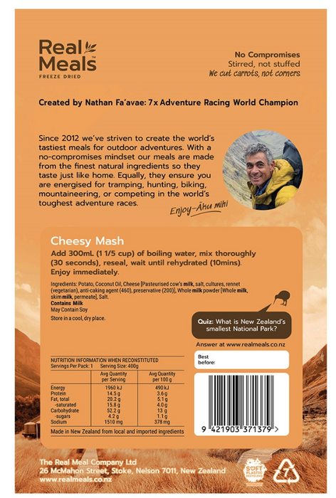 Real Meals Cheesy Mash 100g
