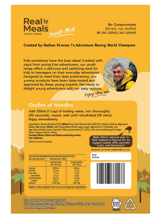Real Meals Oodles Of Noodles 100g